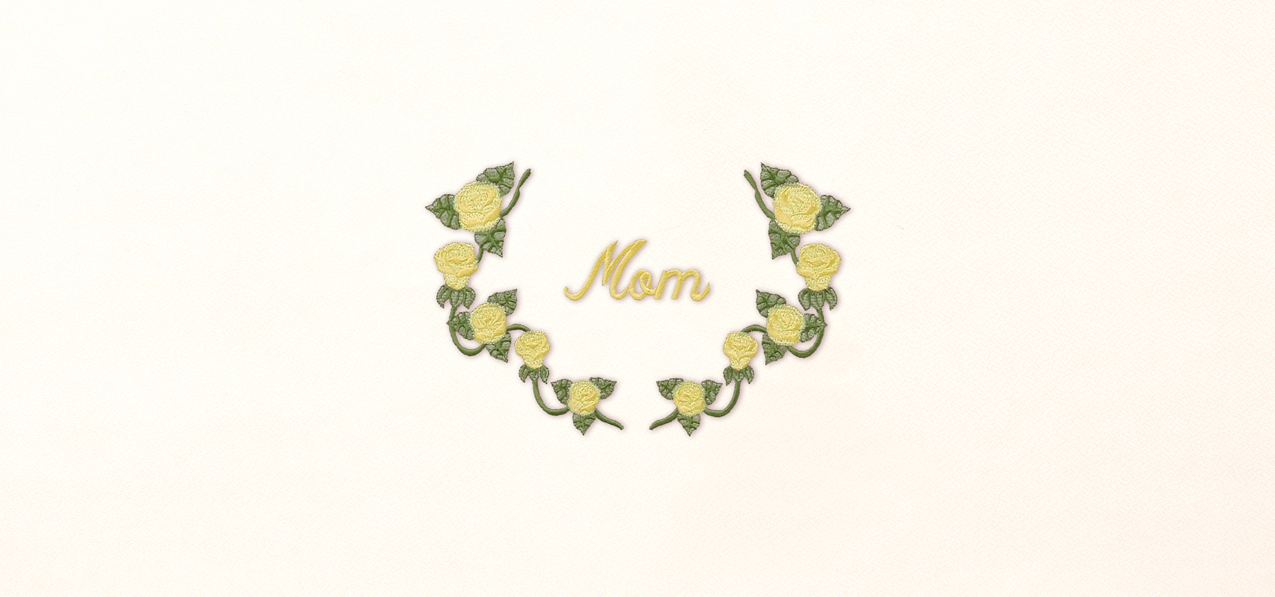 Mom Wreath Yellow Rosetan Faux